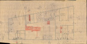 Bombardamenti aerei. Censimento edifici danneggiati o distrutti. ASCT Fondo danni di guerra inv. 2105 cart. 43 fasc. 3. © Archivio Storico della Città di Torino 