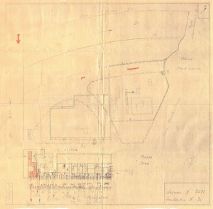 Bombardamenti aerei. Censimento edifici danneggiati o distrutti. ASCT Fondo danni di guerra inv. 2481 cart. 50 fasc. 10. © Archivio Storico della Città di Torino