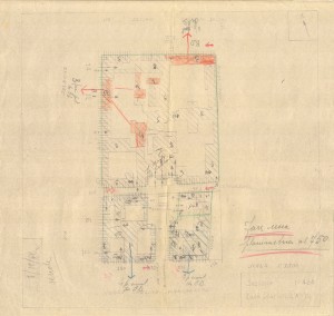 Bombardamenti aerei. Censimento edifici danneggiati o distrutti. ASCT Fondo danni di guerra inv. 486 cart. 9 fasc. 37. © Archivio Storico della Città di Torino