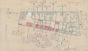 Bombardamenti aerei. Censimento edifici danneggiati o distrutti. ASCT Fondo danni di guerra inv. 1540 cart. 32 fasc. 30. © Archivio Storico della Città di Torino
