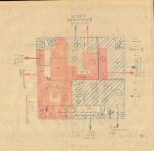 Bombardamenti aerei. Censimento edifici danneggiati o distrutti. ASCT Fondo danni di guerra inv. 921 cart. 18 fasc. 40. © Archivio Storico della Città di Torino 