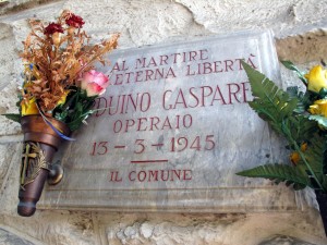 Lapide dedicata a Gaspare Arduino (1901 - 1945)