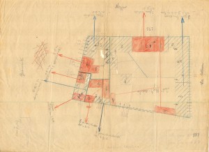 Bombardamenti aerei. Censimento edifici danneggiati o distrutti. ASCT Fondo danni di guerra inv. 937 cart. 19 fasc. 56. © Archivio Storico della Città di Torino