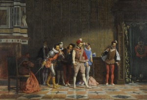 Giovanni Battista Quadrone (1844-1898), L’agguato, 1869, olio su tela, cm 64,5x93,5  –  Torino, GAM Galleria d’Arte Moderna