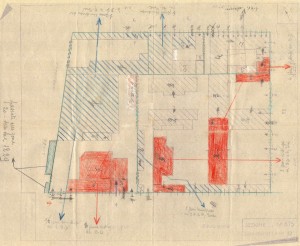 Bombardamenti aerei. Censimento edifici danneggiati o distrutti. ASCT Fondo danni di guerra inv. 875 cart. 17 fasc. 52. © Archivio Storico della Città di Torino 