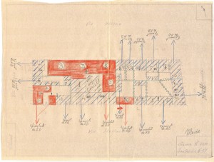 Bombardamenti aerei. Censimento edifici danneggiati o distrutti. ASCT Fondo danni di guerra inv. 2235 cart. 45 fasc. 14. © Archivio Storico della Città di Torino