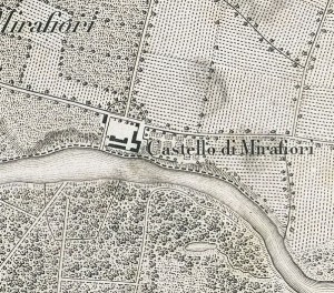 Cascina Mirafiori. Vittorio Brambilla, Contorni di Torino, 1877. © Archivio Storico della Città di Torino