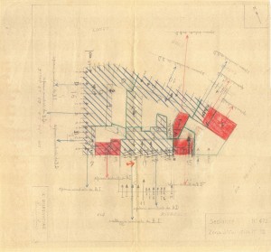 Bombardamenti aerei. Censimento edifici danneggiati o distrutti. ASCT Fondo danni di guerra inv. 472 cart. 9 fasc. 23. © Archivio Storico della Città di Torino