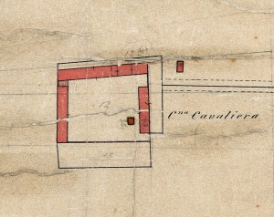 Cascina Cavaliera. 
Catasto Rabbini, 1866, ©Archivio di Stato di Torino