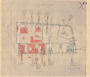 Bombardamenti aerei. Censimento edifici danneggiati o distrutti. ASCT Fondo danni di guerra inv. 583 cart. 12 fasc. 13. © Archivio Storico della Città di Torino