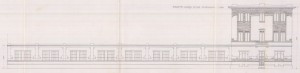 Facciata - progetto edilizio casa Visconti/Bonelli (ASCT, PE I cat. 1903/374)