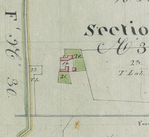 Cascina Borsello. Mappa primitiva Napoleonica, 1805. © Archivio Storico della Città di Torino