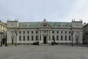 Scuderie del Principe di Carignano oggi sede della Biblioteca Nazionale Universitaria